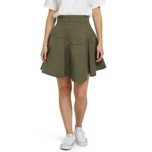 Just Cavalli Olive Green Mini Skirt
